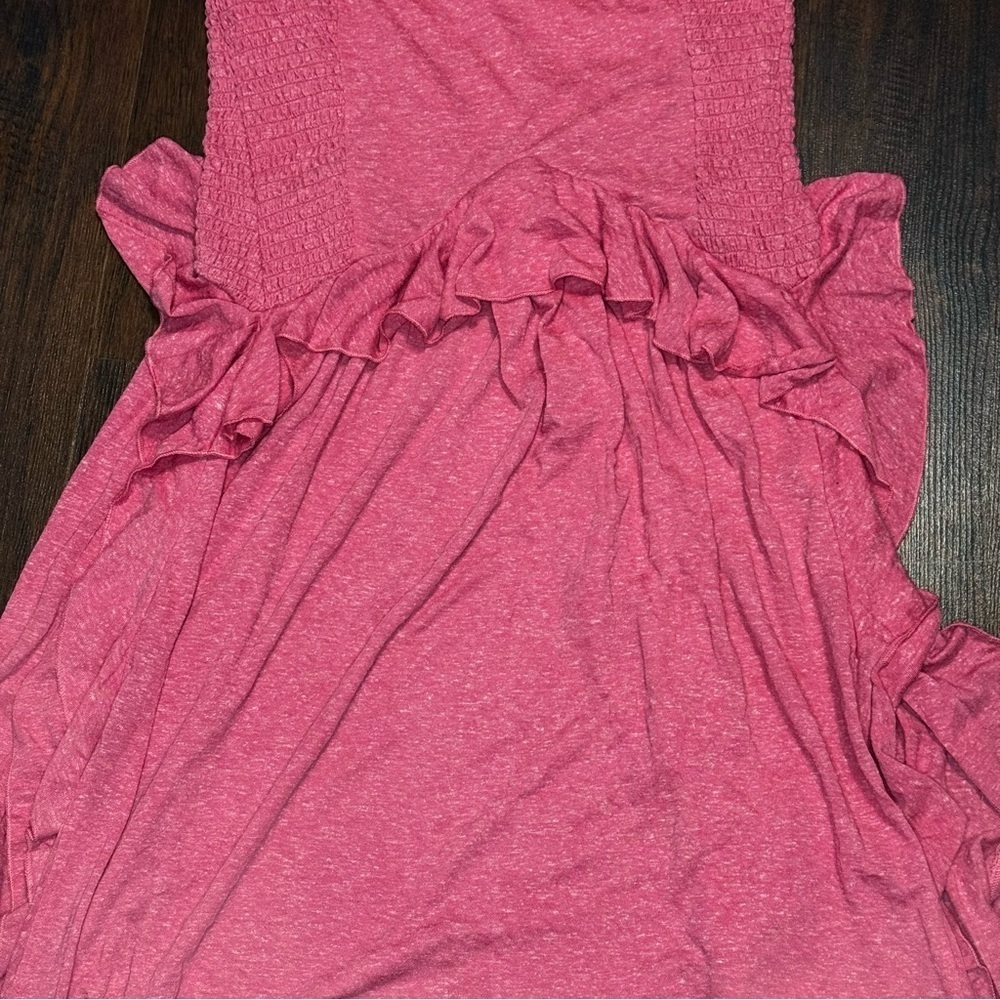 FREE PEOPLE Myra Maxi Dress Elegant Pink Ruffle Maxi Dress Small NWT - Picture 8 of 15